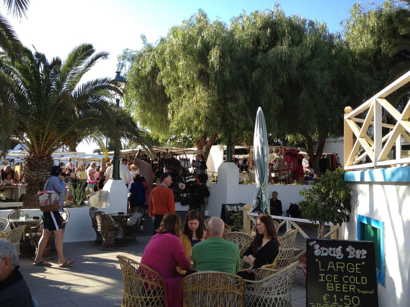 Friday evening craft market in Pueblo Marinero, Costa Teguise, Lanzarote