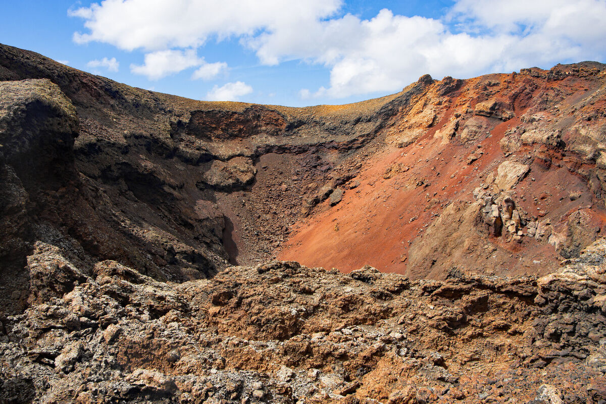 Lanzarote's volcanic coastline near Costa Teguise