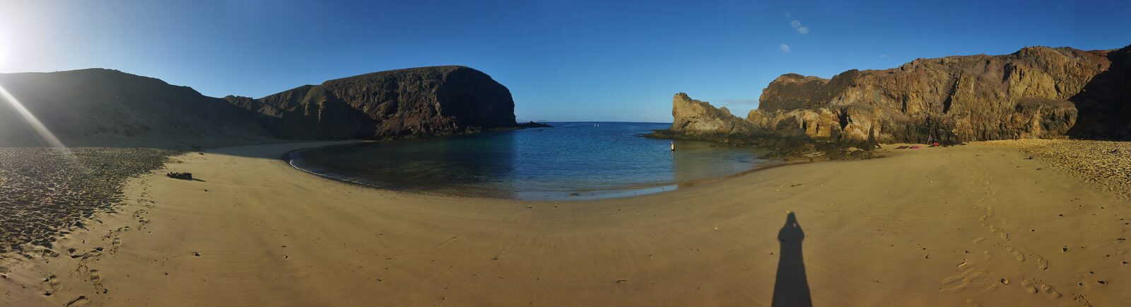 Playa de Papagayo, a sheltered cove in the Los Ajaches Natural Monument near Playa Blanca, Lanzarote
