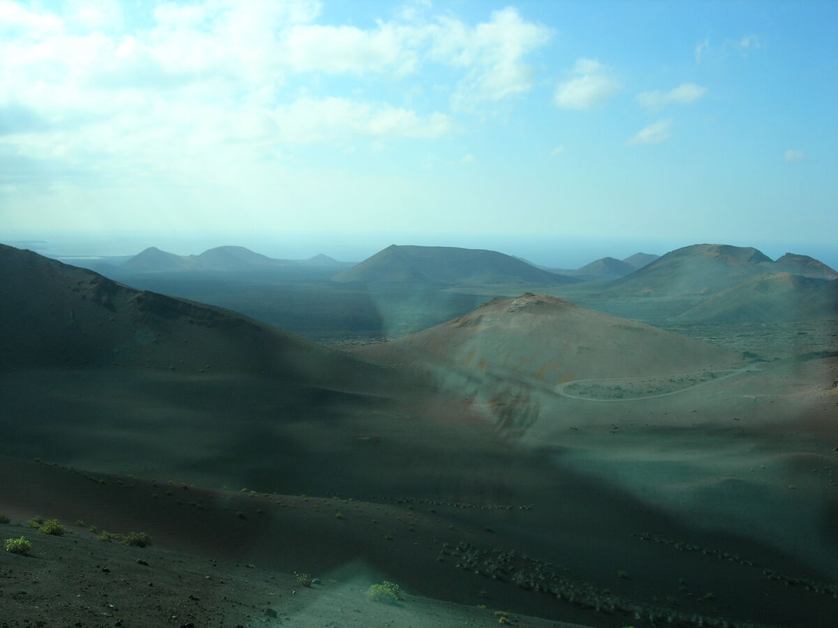 View from the Volcano Route bus tour through Timanfaya